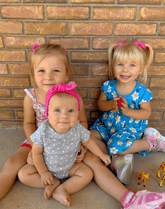 Magenta Bow Clips